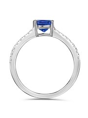 The Diamond Store Saphire Astra 2ct Lab Diamond Cushion Cut Ring - Image 3 of 5
