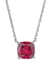 The Diamond Store Red Astra 2.00ct Lab Ruby And Diamond Solitaire Necklace - Image 3 of 6