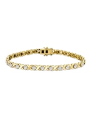 The Diamond Store White Diamond Kisses Bracelet Set - Image 1 of 7