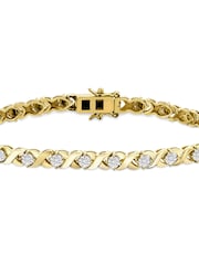 The Diamond Store White Diamond Kisses Bracelet Set - Image 3 of 7