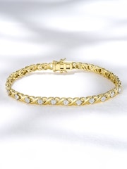 The Diamond Store White Diamond Kisses Bracelet Set - Image 6 of 7