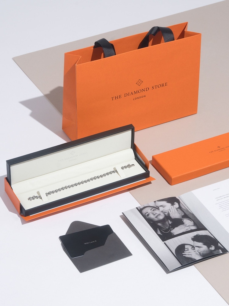 The Diamond Store White Diamond Kisses Bracelet Set - Image 7 of 7