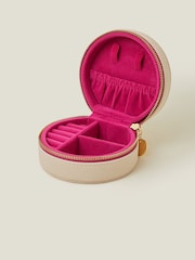 Accessorize Cream Medium Round Jewellery Box - Image 2 of 3
