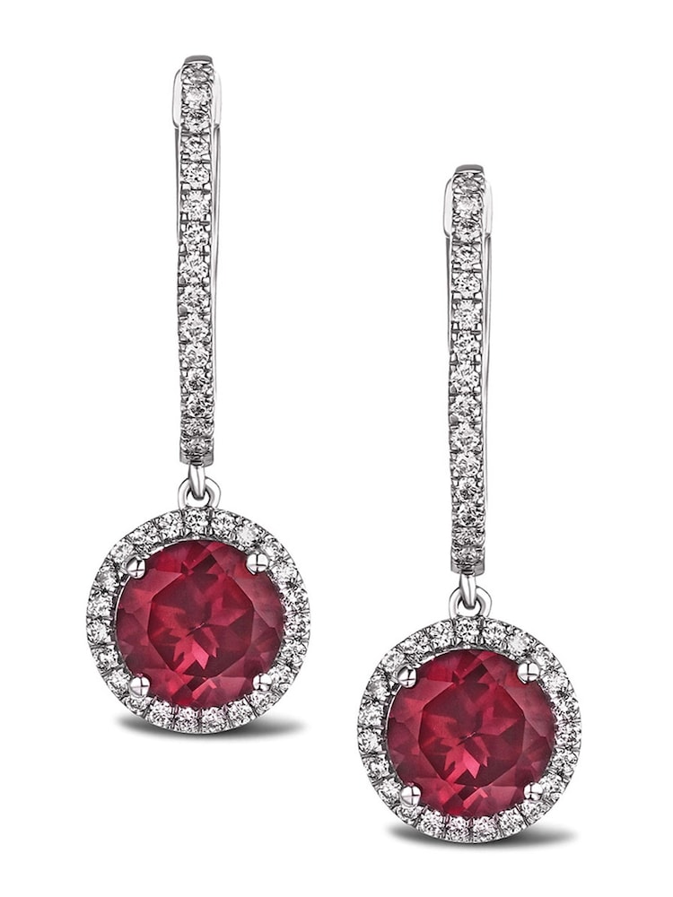 The Diamond Store Saphire Astra 7ct Lab Diamond Halo Earrings - Image 1 of 7 The Diamond Store Saphire Astra 7ct Lab Diamond Halo Earrings - Image 1 of 7