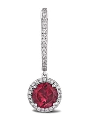 The Diamond Store Saphire Astra 7ct Lab Diamond Halo Earrings - Image 3 of 7