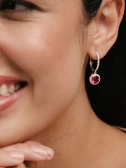 The Diamond Store Saphire Astra 7ct Lab Diamond Halo Earrings - Image 4 of 7