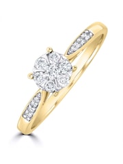 The Diamond Store White 0.25ct Lab Diamond Engagement Ring - Image 1 of 7
