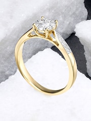 The Diamond Store White 0.25ct Lab Diamond Engagement Ring - Image 4 of 7