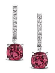 The Diamond Store Red Astra 4ct Lab Diamond Drop Earrings - Image 1 of 5