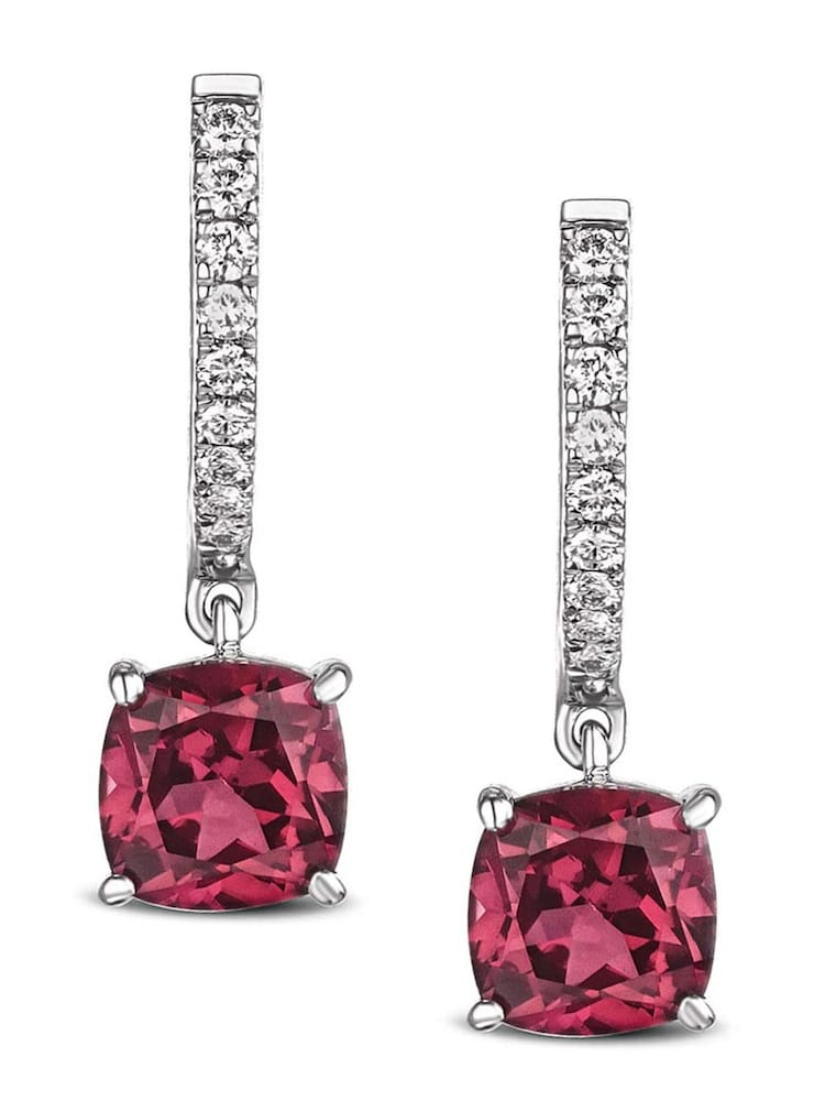 The Diamond Store Red Astra 4ct Lab Diamond Drop Earrings - Image 1 of 5