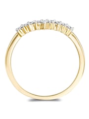 The Diamond Store Gold 0.15ct 9k Lab Diamond Wishbone Ring - Image 3 of 6