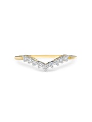 The Diamond Store Gold 0.15ct 9k Lab Diamond Wishbone Ring - Image 4 of 6