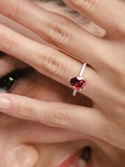 The Diamond Store Ruby Astra 2.3ct Lab Diamond Pear Cut Ring - Image 4 of 7
