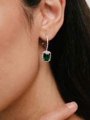 The Diamond Store Emerald Astra 4ct Lab Diamond Drop Earrings - Image 2 of 6