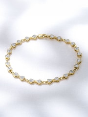 The Diamond Store White 0.25ct Diamond Heart Bracelet Set - Image 2 of 6