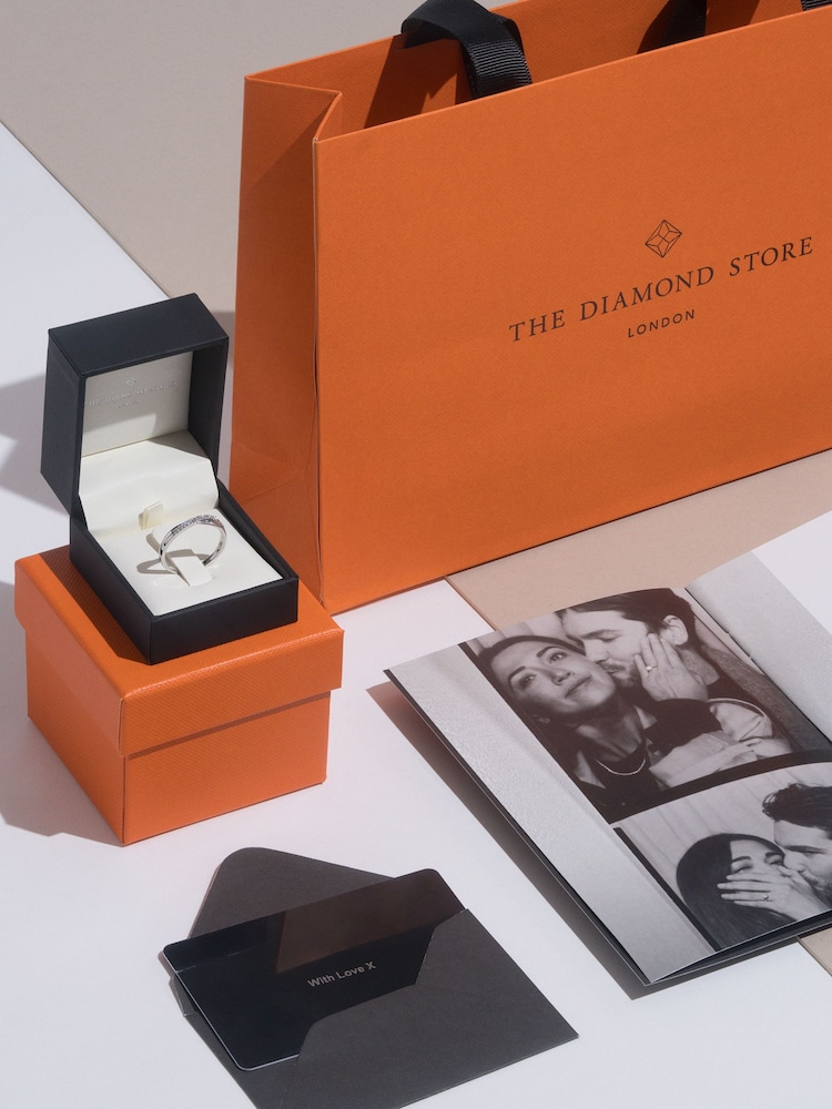 The Diamond Store Emerald Astra 2ct Lab Diamond Halo Ring - Image 7 of 7