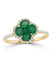 The Diamond Store Green Alegria 1.06ct Emerald and Diamond Ring - Image 4 of 6