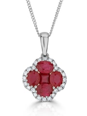 The Diamond Store Red Alegria 1.34ct Ruby And Diamond Necklace - Image 2 of 4