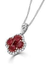 The Diamond Store Red Alegria 1.34ct Ruby And Diamond Necklace - Image 3 of 4