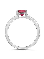 The Diamond Store Ruby Astra 2ct Lab Diamond Cushion Cut Ring - Image 3 of 5