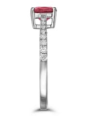 The Diamond Store Ruby Astra 2ct Lab Diamond Cushion Cut Ring - Image 4 of 5