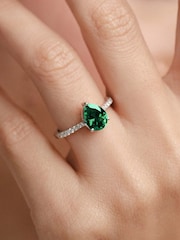 The Diamond Store Emerald Astra 2.3ct Lab Diamond Pear Cut Ring - Image 4 of 7