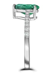 The Diamond Store Emerald Astra 2.3ct Lab Diamond Pear Cut Ring - Image 5 of 7