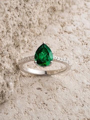 The Diamond Store Emerald Astra 2.3ct Lab Diamond Pear Cut Ring - Image 6 of 7