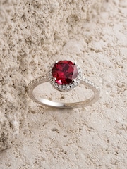 The Diamond Store Ruby Astra 3.6ct Lab Diamond Halo Ring - Image 6 of 7