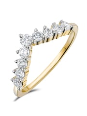The Diamond Store White 0.50ct H/Si Lab Diamond Wishbone Ring - Image 1 of 6