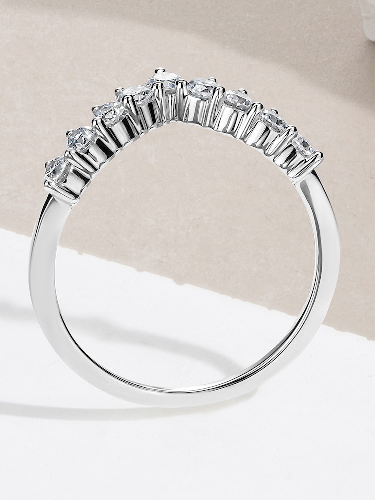 The Diamond Store White 0.50ct H/Si Lab Diamond Wishbone Ring - Image 2 of 6
