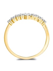 The Diamond Store White 0.30ct 9K Lab Diamond Wishbone Ring - Image 1 of 5