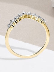 The Diamond Store White 0.30ct 9K Lab Diamond Wishbone Ring - Image 4 of 5