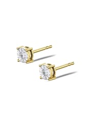 The Diamond Store White 925 Silver Diamond 5mm Earrings - Image 2 of 7