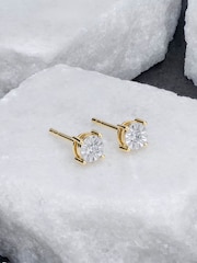 The Diamond Store White 925 Silver Diamond 5mm Earrings - Image 4 of 7