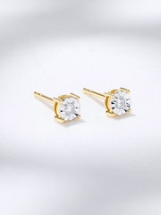 The Diamond Store White 925 Silver Diamond 5mm Earrings - Image 5 of 7