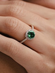 The Diamond Store Emerald Astra 3.6ct Lab Diamond Halo Ring - Image 4 of 7