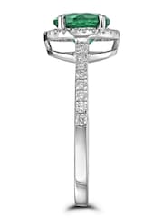 The Diamond Store Emerald Astra 3.6ct Lab Diamond Halo Ring - Image 5 of 7