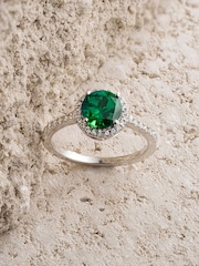 The Diamond Store Emerald Astra 3.6ct Lab Diamond Halo Ring - Image 6 of 7