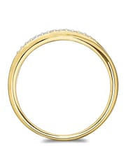 The Diamond Store White 0.05ct Lab Diamond Half Eternity Wave Ring - Image 3 of 7