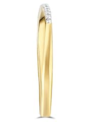 The Diamond Store White 0.05ct Lab Diamond Half Eternity Wave Ring - Image 4 of 7