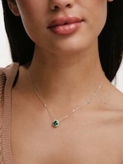 The Diamond Store Emerald Astra 3.5ct Lab Diamond Halo Necklace - Image 2 of 8