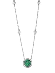 The Diamond Store Emerald Astra 3.5ct Lab Diamond Halo Necklace - Image 3 of 8