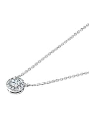 The Diamond Store Gold 0.4ct Lab Diamond 9k Halo Necklace - Image 4 of 6