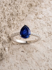 The Diamond Store Saphire Astra 2.3ct Lab Diamond Pear Cut Ring - Image 6 of 7