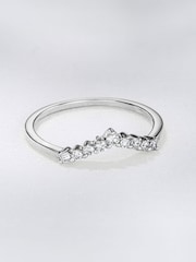 The Diamond Store White Gold 0.15ct 9k Lab Diamond Wishbone Ring - Image 5 of 6