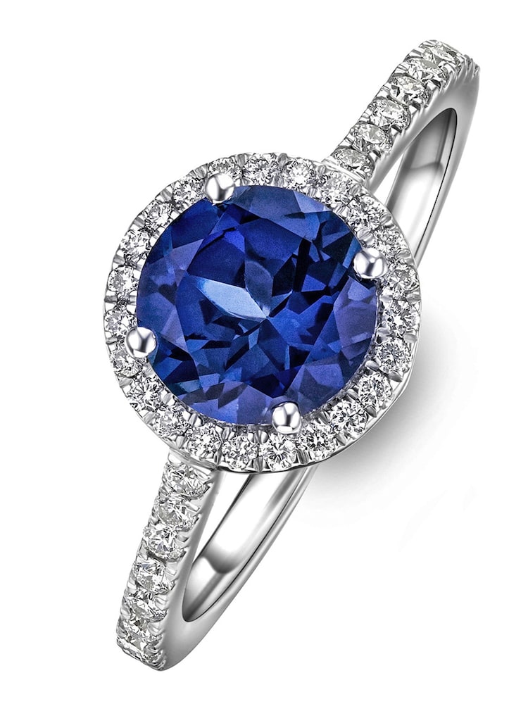 The Diamond Store Saphire Astra 3.6ct Lab Diamond Halo Ring - Image 1 of 7