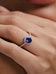 The Diamond Store Saphire Astra 3.6ct Lab Diamond Halo Ring - Image 2 of 7