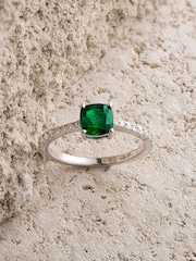 The Diamond Store Emerald Astra 2ct Lab Diamond Cushion Cut Ring - Image 2 of 5