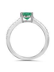 The Diamond Store Emerald Astra 2ct Lab Diamond Cushion Cut Ring - Image 3 of 5